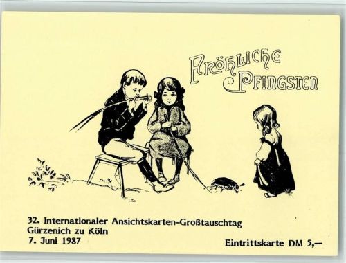 Ansichtskarten Großtauschtag Gürzenich 1987 - Maikäfer