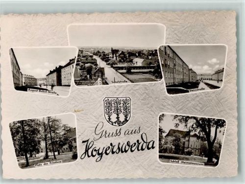 Hoyerswerda August-Bebel-Straße Schulstraße Steinstraße Platz des Friedens Schloß Heimatmuseum