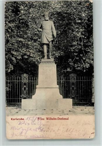 Karlsruhe 1905 Prinz Wilhelm-Denkmal