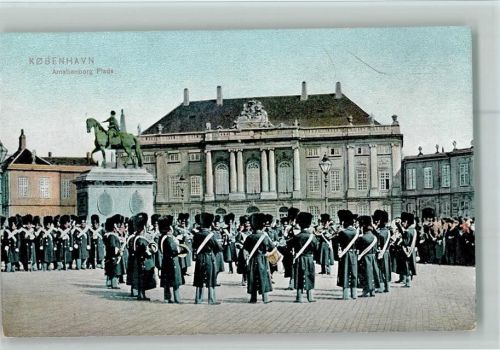Kopenhagen Amalienborg Plats Amalienburg-Platz Soldatenparade