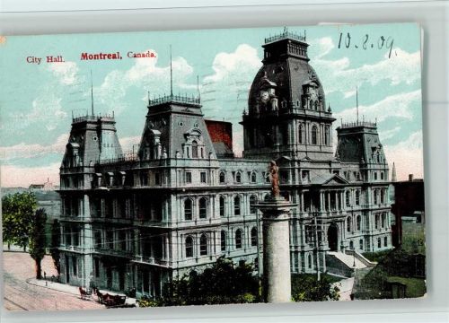 Montreal 1909 City Hall AK