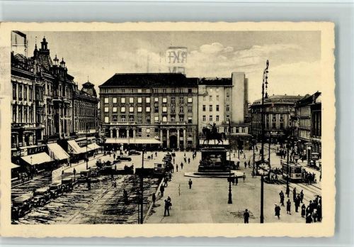 Zagreb Jelacicev Platz Straßenbahn