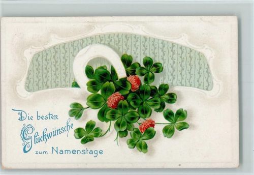 1917 Namenstag, gute Erhaltung AK