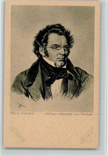 Franz Schubert - Bildnisse deutscher Tondichter Verlag Wiechmann