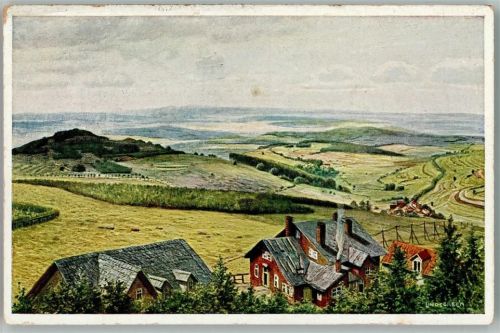 Hoherodskopf Blick vom Hoherodskopf sign. K. Lindegreen