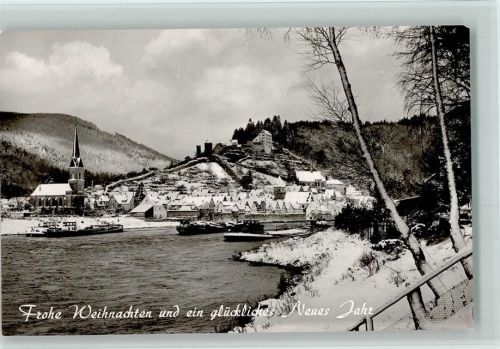 Hirschhorn Ortsansicht Winteraufnahme