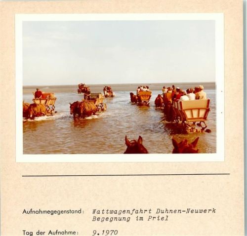 Duhnen Foto montiert auf Karton