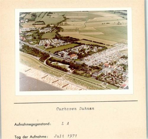Duhnen Foto montiert auf Karton