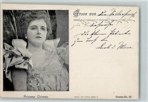 1901 Clara Ward , Prinzess Chimay - Frauenschönheit der Belle Epoche