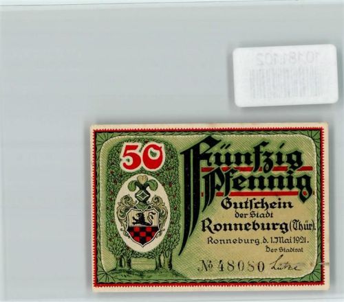 Ronneburg Notgeld Rathaus