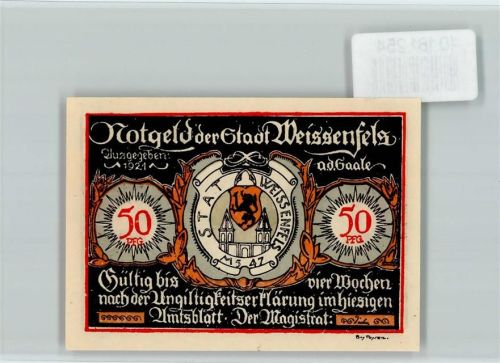 Weißenfels Notgeld Schuhe