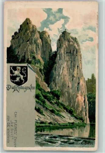 1900 Litho - Die Rheingrafen AK