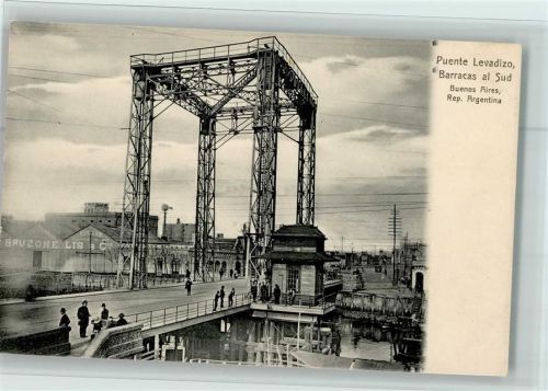 Buenos Aires - Editeur Rosauer Nr. 1101 - Puente Levadizo, Barracas al Sud, Technik ca 1905 AK Good condition