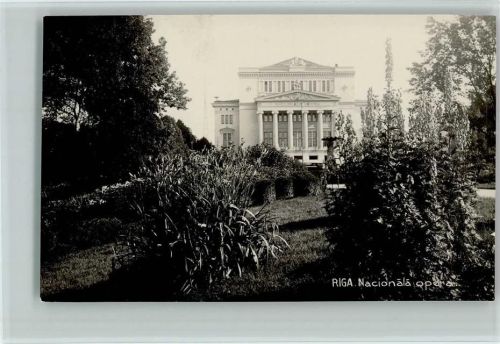 Riga 1929 Opernhaus AK