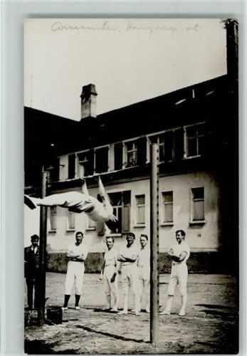 1925 Turnübung an der Stange AK