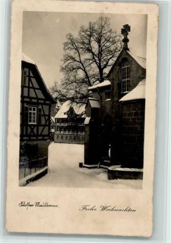 Maulbronn Kloster Maulbronn Winteraufnahme