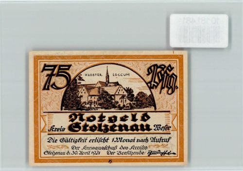 Stolzenau Notgeld Kloster Loccum