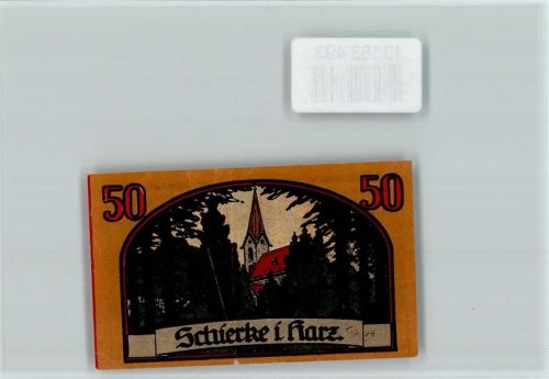 Schierke Notgeld Kirche Goethe