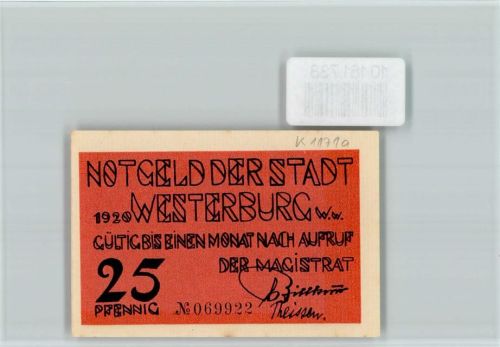 Westerburg Notgeld Blumen
