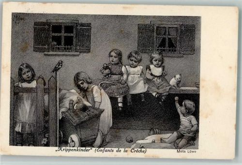 1924 Krippenkinder AK