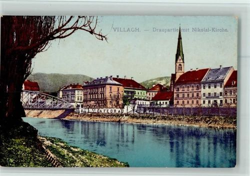Villach-Innere Stadt Draupartie mit Nikolai-Kirche
