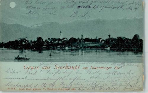 Seeshaupt 1899 Starnberger See Ruderboot