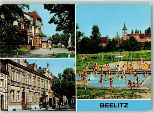 Beelitz Einkaufszentrum der BHG Beelitz HO-Gaststätte Stadt Beelitz Stadtbad