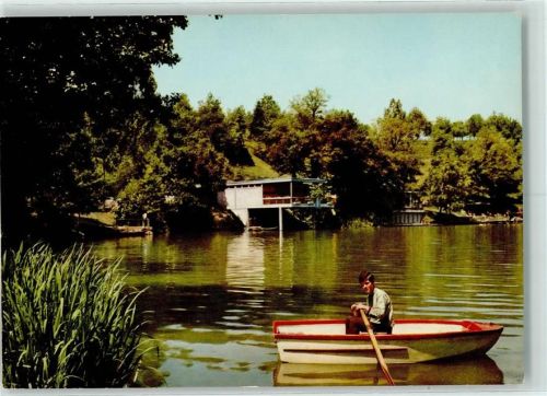 Maulbronn Naturfreibad Tierfer See Ruderboot
