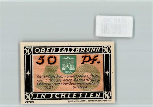 Bad Salzbrunn Notgeld Emu