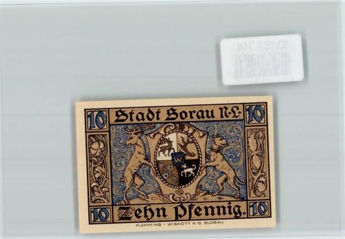 Sorau Notgeld Die drei Getreuen