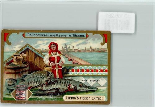 Delikatessen aus Meeren und Flüssen, Stör , Sammelbild Liebig