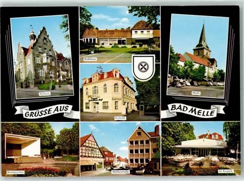 Melle Rathaus Badehaus Kurhotel Markt Musikpavillon Mühlenstraße Im Kurpark