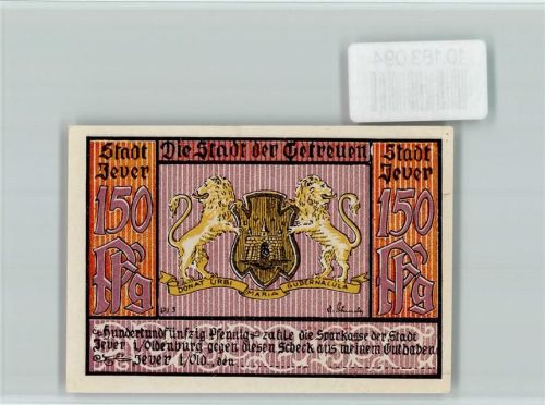 Jever Notgeld Rathaus Giebel