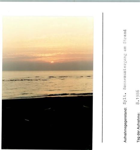 List Sonnenuntergang Foto montiert auf Karton