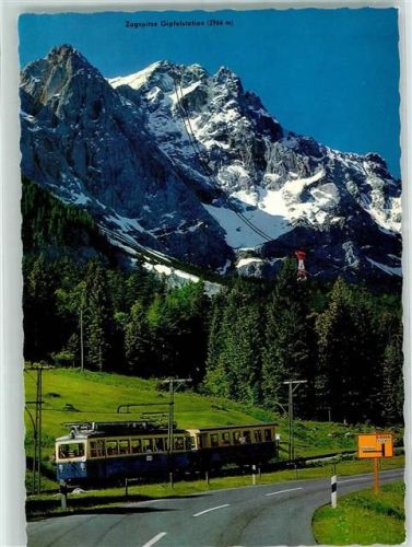 W8100 Garmisch-Partenkirchen Bayrische Zugspitzbahn Eibsee Seilbahn Zahnradbahn