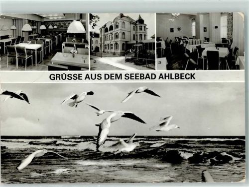 Ahlbeck FDGB-Erholungsheim Max Kreuzinger Felixbar kleiner Speisesaal Meer Möwe