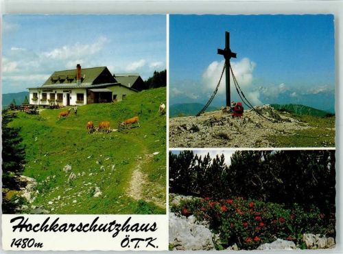 Hochkar Schutzhaus Gipfelkreuz Hüttenstempel