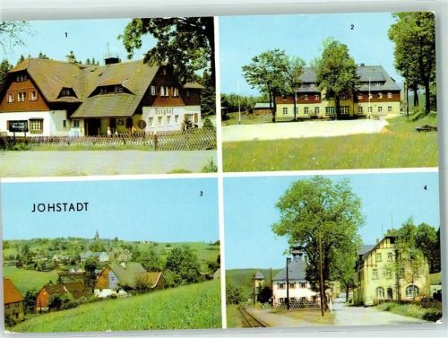 Jöhstadt Rückseite mit Abschürfungen bzw Kleberesten Jugendherberge Bruno Kühn Schlösselmühle