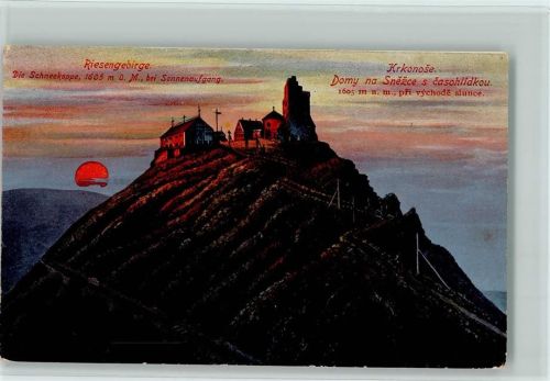 Schneekoppe bei Sonnenaufgang - Verlag Pietschmann 3670