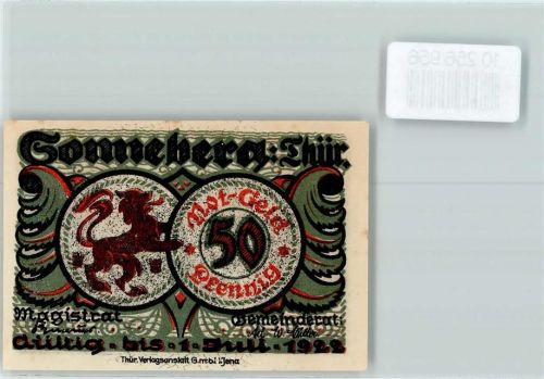 Sonneberg Notgeld 50 Pfennig