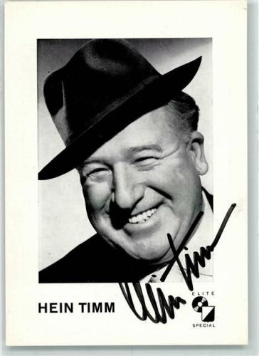 Hein Timm Originalautogramm Schlagersänger