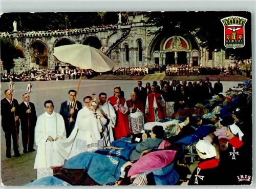 Lourdes Benediction des Malades Segnung der Kranken