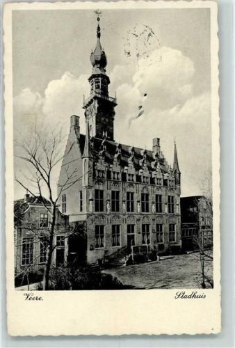 Veere 1940 Stadthuis AK