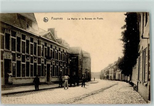 Fournes 1915 La Mairie et le Bureau de Poste AK