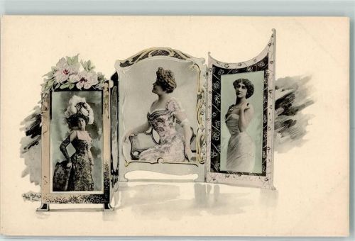 1901 Glamour Mode Frauenschönheiten AK