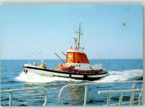 1982 Rettungsboot "Hindenburg" Spendenkarte AK