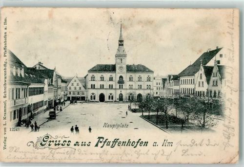 Pfaffenhofen 1898 Hauptplatz