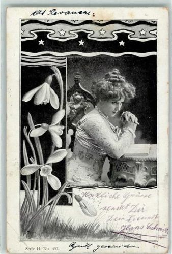 1901 Jugendstil AK