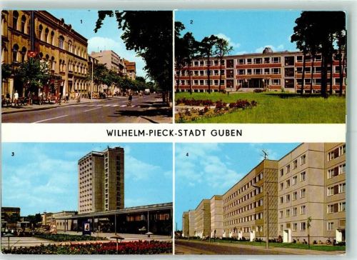 03172 O7560 Guben - Wilhelm-Pieck-Straße VEB Chemiefaserkombinat Hochhaus in Obersprucke Karl-Marx-Straße