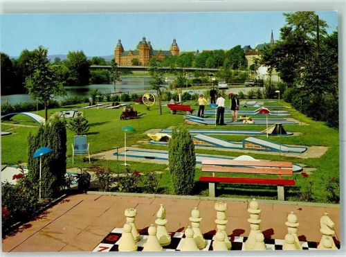 Aschaffenburg Minigolfanlage Freiluftschach